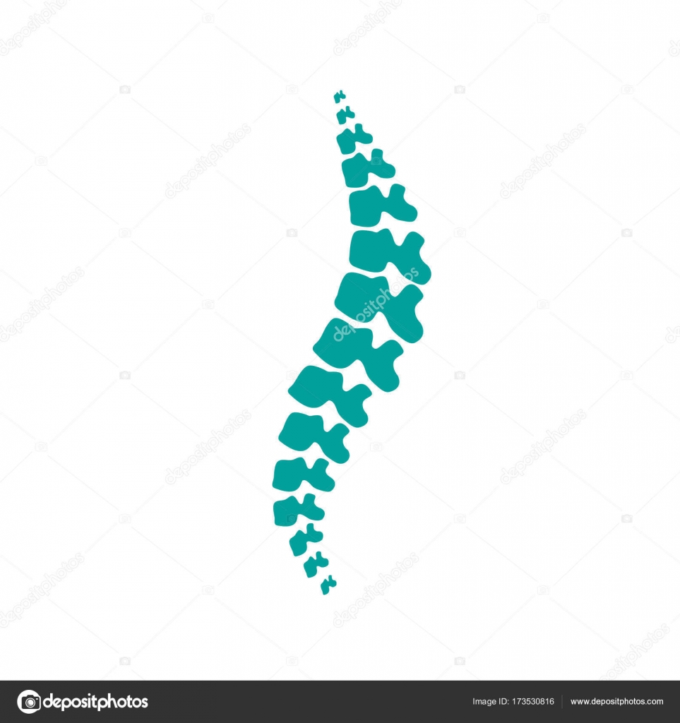 Plantilla de logotipo vectorial. Ilustración de silueta aislada de columna  vertebral humana . Vector de stock #173530816 de ©Pikovit, image size:963x1024