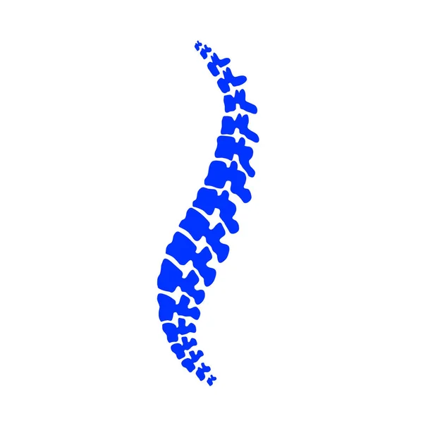 Vektor logo sablon. Emberi gerinc elszigetelt silhouette illusztráció. — Stock Vector