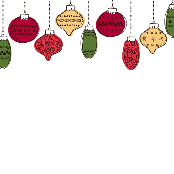 Ensemble d'illustration vectorielle de boule de Noël — Image vectorielle