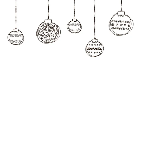Ensemble d'illustration vectorielle de boule de Noël — Image vectorielle