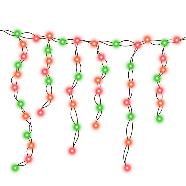 Christmas tree string garland — Stock Vector