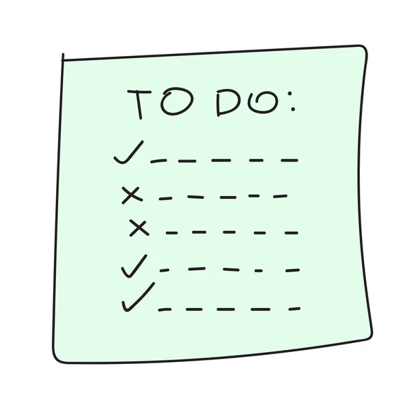 Contorno check to do list, bullet — Vettoriale Stock