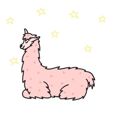 El çekilmiş Peru hayvan, alpaka, vicuna. 