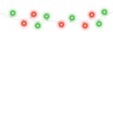 Dize ışık garland ve metin alanı