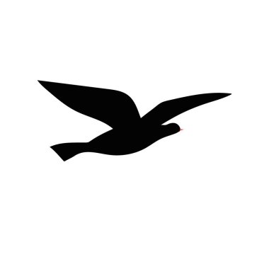 bir kuş siluet vektör