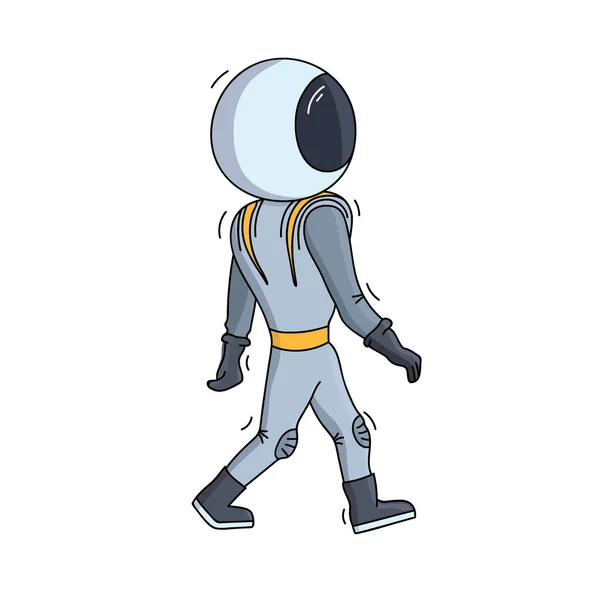 Vektorillustration av vandrande astronaut — Stock vektor