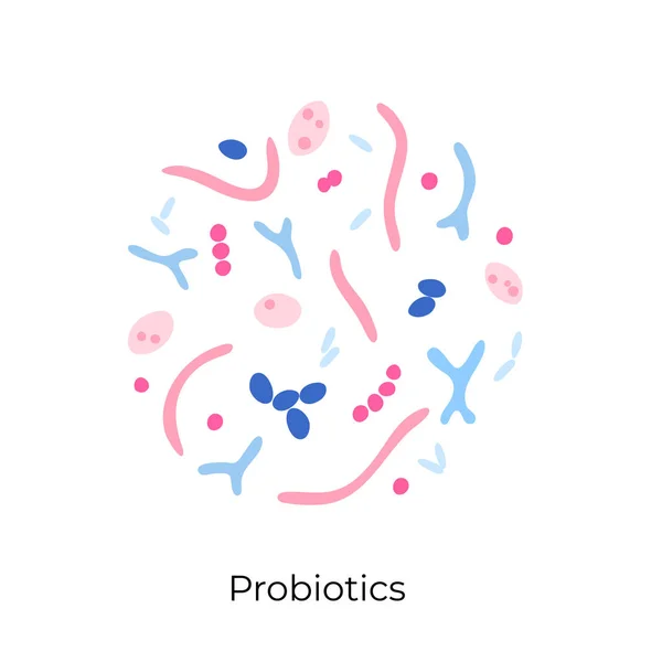 Vektorieristetty probioottikuva — vektorikuva