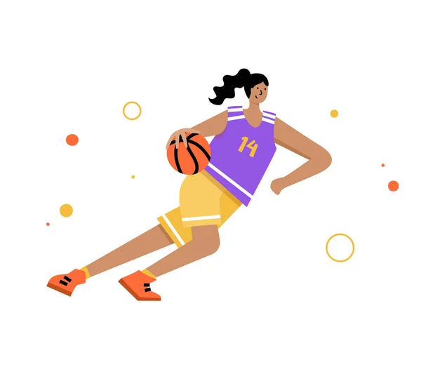 Ilustracja wektora koszykówki — Wektor stockowy