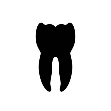 Dişin izole edilmiş vektör çizimi