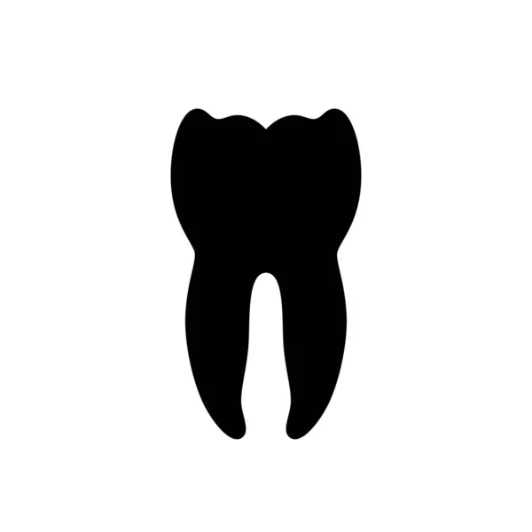 Vektor isolierte Darstellung des Zahnes — Stockvektor