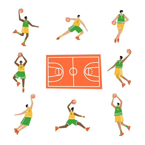 Basketbol vektör çizimi — Stok Vektör