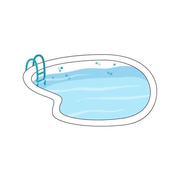 病媒游泳池 — 图库矢量图片