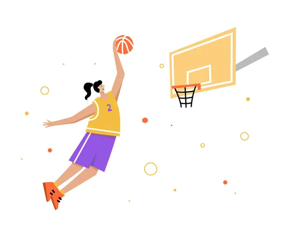 Basketbalová vektorová ilustrace — Stockový vektor