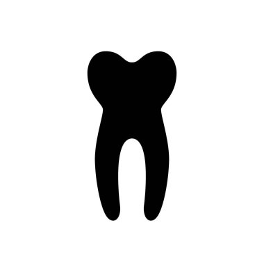 Dişin izole edilmiş vektör çizimi