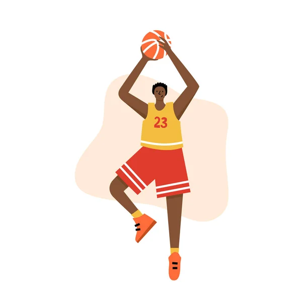 Ilustracja wektora koszykówki — Wektor stockowy