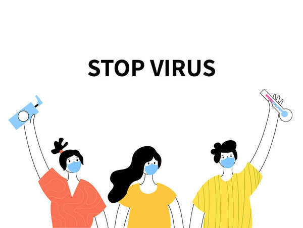 People protecting from Coronavirus