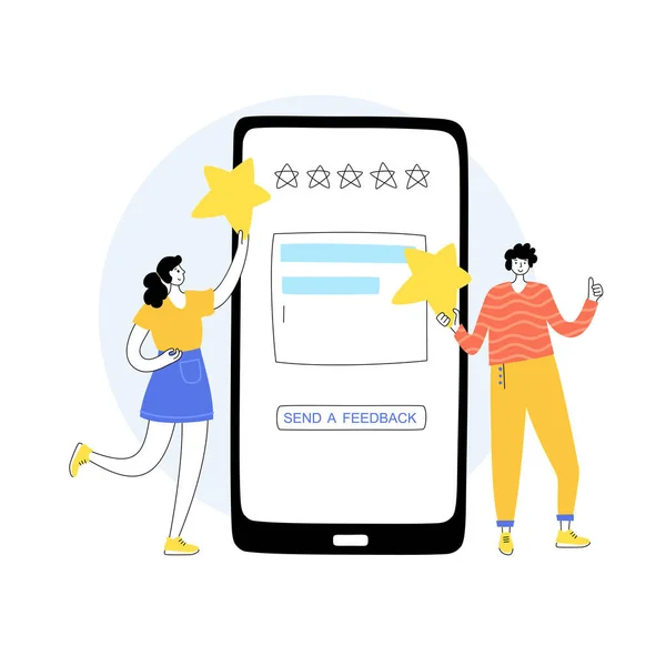 Feedback evaluatie concept — Stockvector
