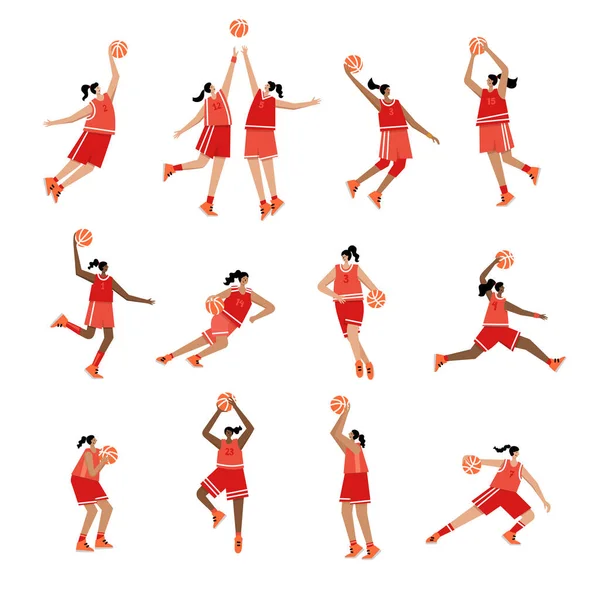 Basquetebol Vector Ilustração — Vetor de Stock