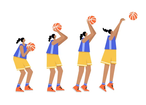 Illustration vectorielle de basketball — Image vectorielle