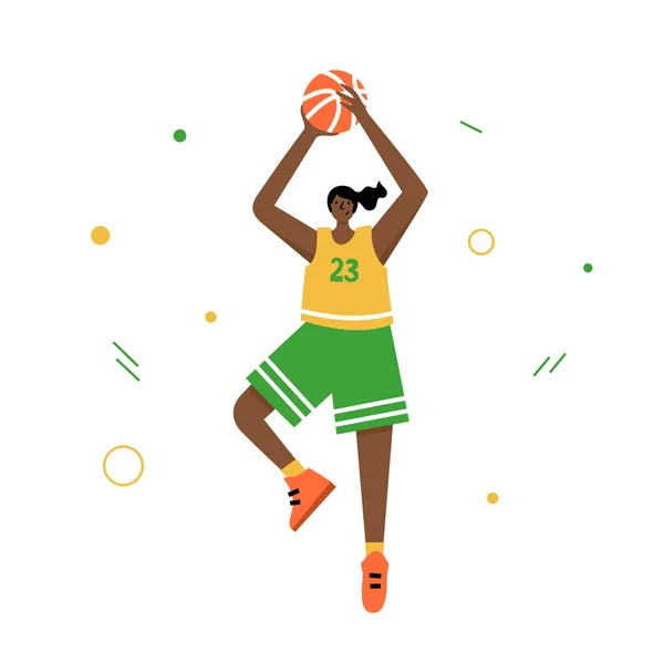 Illustration vectorielle de basketball — Image vectorielle