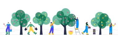 Bahçe işi konsepti vektörü 