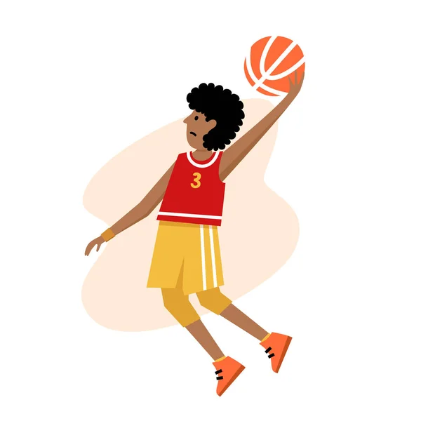 Illustration vectorielle de basketball — Image vectorielle