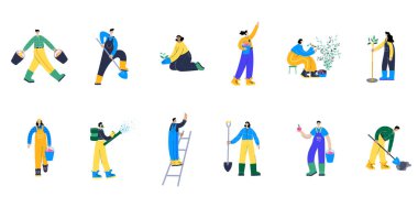 Bahçe işi konsepti vektörü 