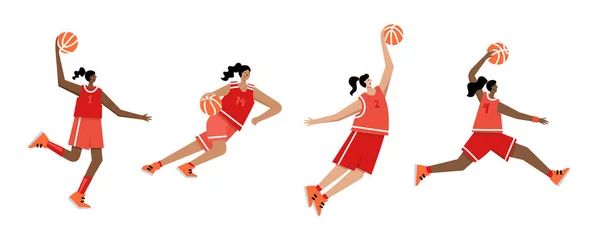 Ilustración de Vectores de Baloncesto — Vector de stock