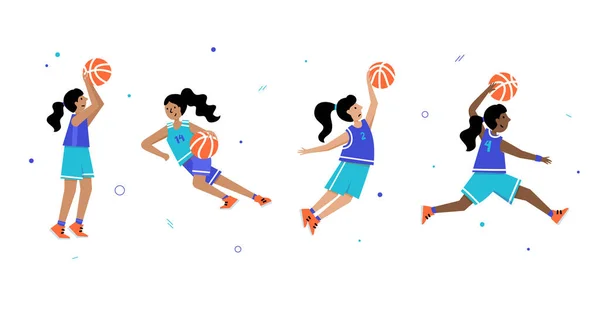 Basquetebol Vector Ilustração — Vetor de Stock