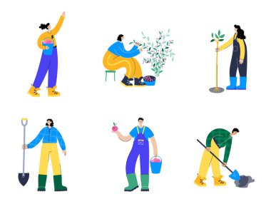 Bahçe işi konsepti vektörü 