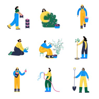 Bahçe işi konsepti vektörü 