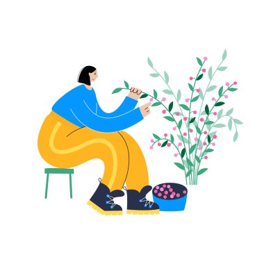 Bahçe işi konsepti vektörü 