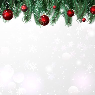 Çerçeve şenlikli Noel ağacı ve oyuncaklar. vektör kenarlıkları kış tatilleri için.