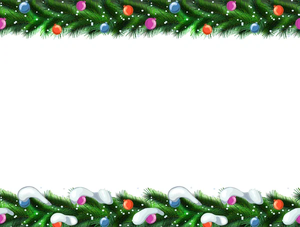 neşeli Noel ağacı. Dikişsiz desen fırça degradeler olmadan. Vektör sınırları.