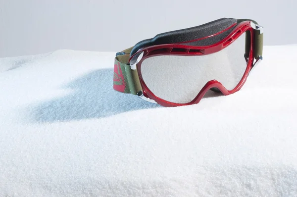 Ski Protective Eyewear na neve artificial — Fotografia de Stock