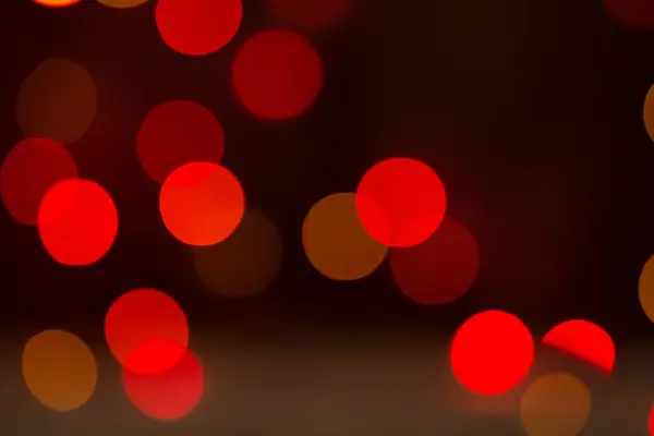多重赤い妖精光文字列の背景のボケ味 — ストック写真