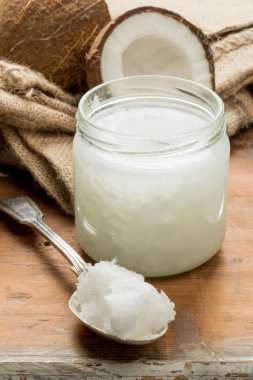 Hindistan cevizi yağı kavanoz