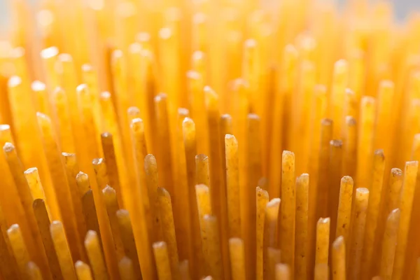 Kepekli Kahverengi Spagetti Uçlarımakro Çekim — Stok fotoğraf