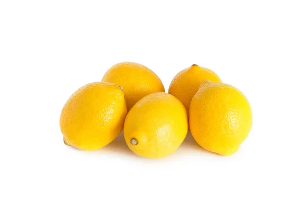 Citroner på vit — Stockfoto