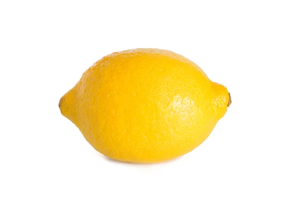 Enda citron på vit — Stockfoto