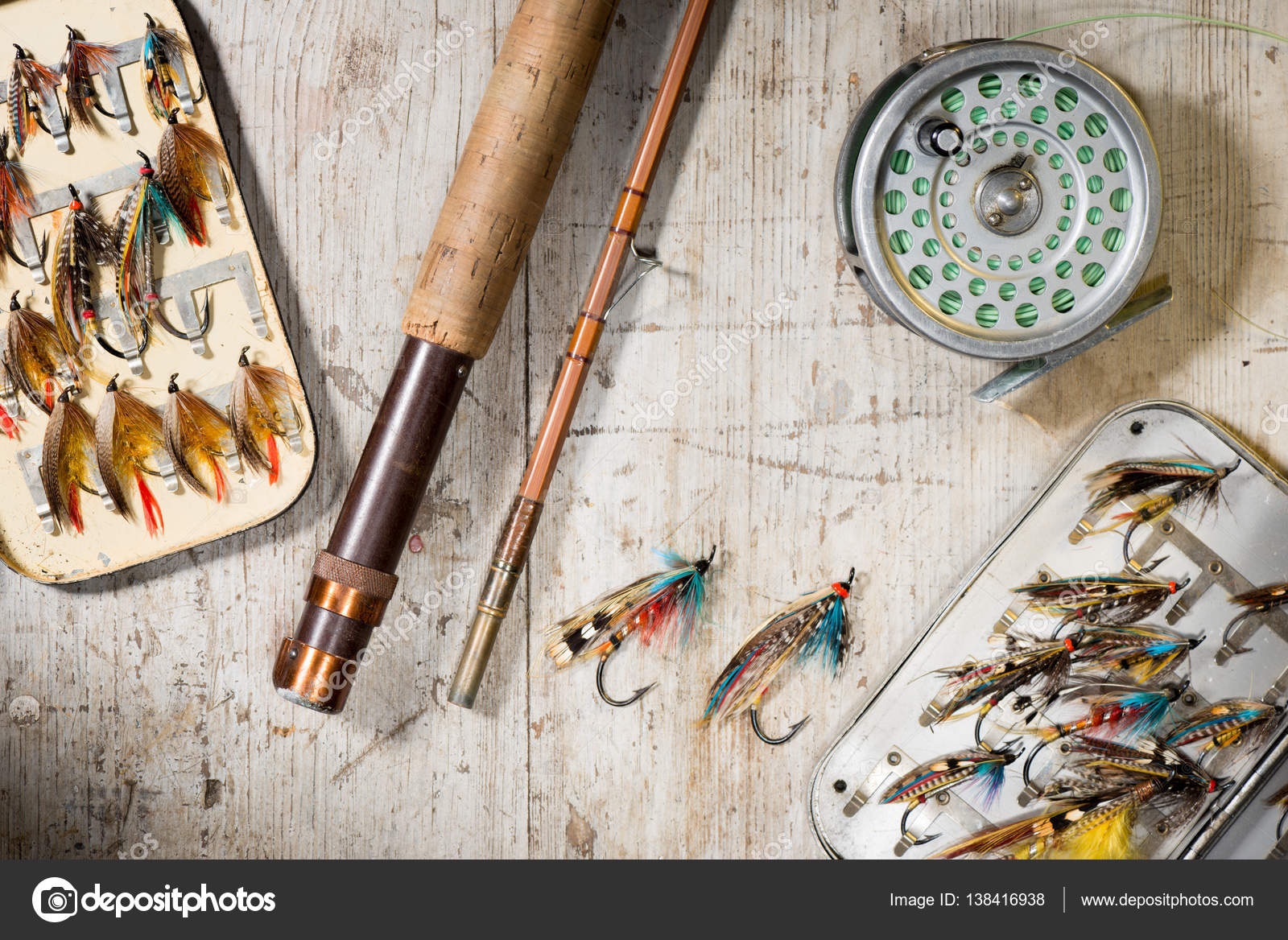 Vintage fly fishing Stock Photo by ©stock@photographyfirm.co.uk 138416938