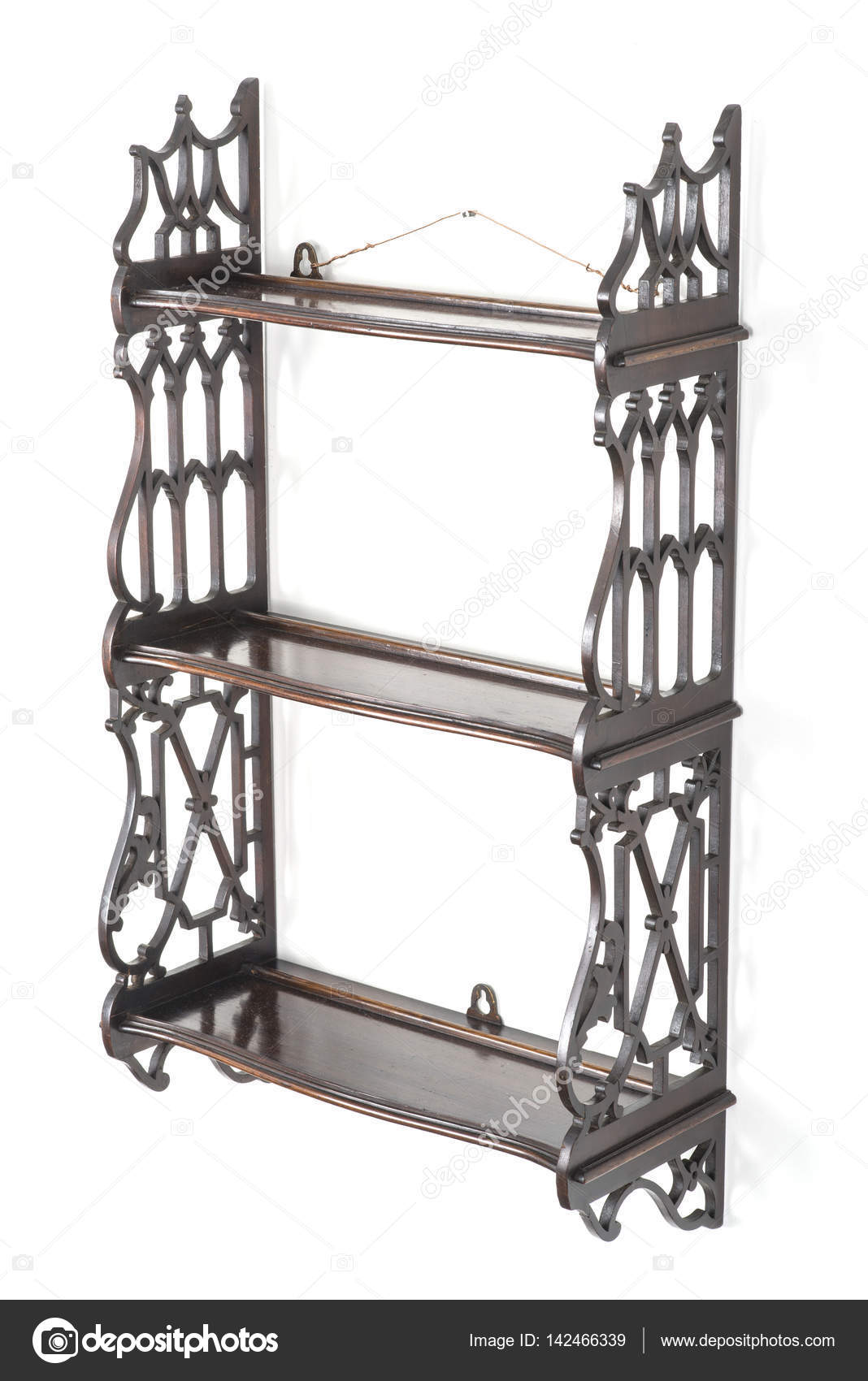 Antique Decorative Hanging Wall Shelving Stock Photo An Antique Decorative Hanging Wall Shelf Photo By Stock Photographyfirm Co Uk