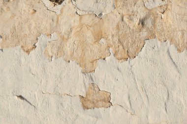 Soyulması için arka plan beyaz boya ile duvar