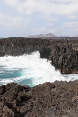 Büyük dalgalar, Los Hervideros.