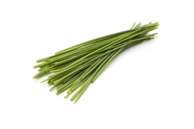 SAP taze scallions beyaz arka plan üzerinde izole