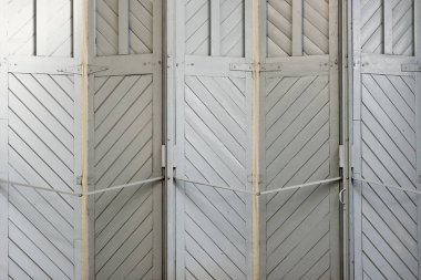 Beyaz ahşap Katlanır Kapı Model arka plan için