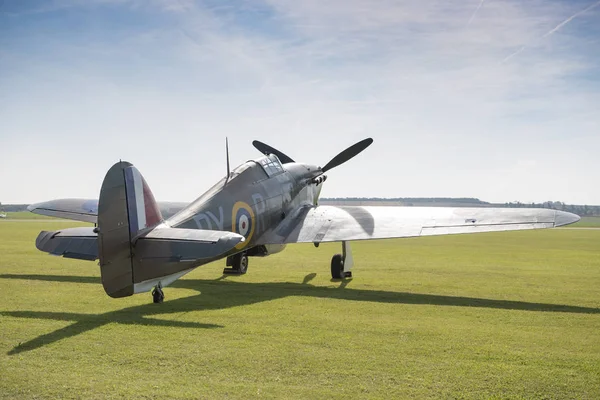 Vista trasera en ángulo de un avión de combate Supermarine Spitfire —  Fotos de Stock