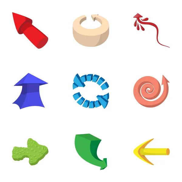 Cursor iconen set, cartoon stijl — Stockvector