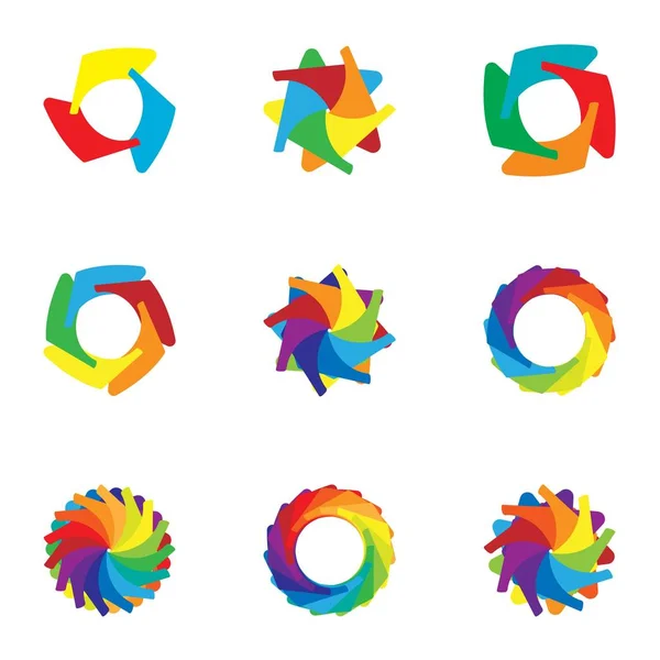 Télécharger jeu d'icônes colorées, style dessin animé — Image vectorielle