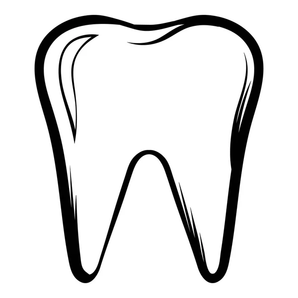 Tooth icon cartoon — Stock Vector